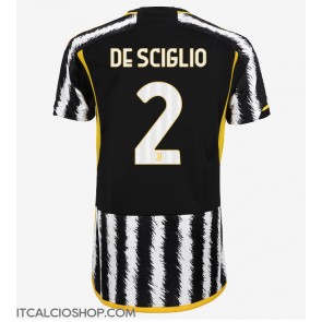 Juventus Mattia De Sciglio #2 Prima Maglia Femmina 2023-24 Manica Corta